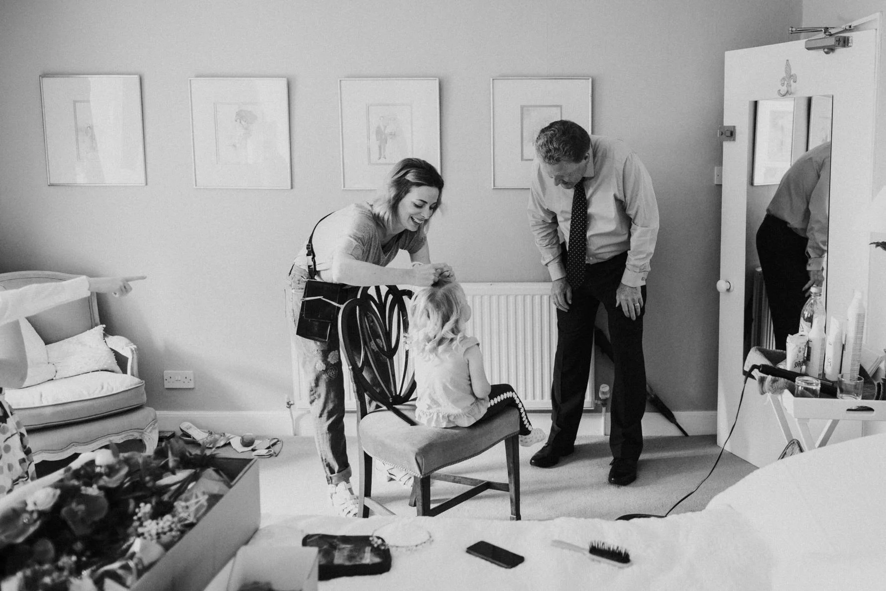 Bridal Prep by Cheshire Unposed Documentary Wedding photographer Louise Jacob
