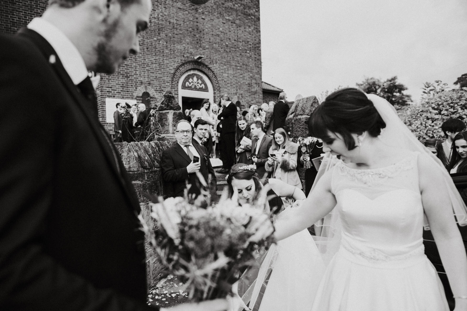 Cheshire Documentary Wedding Photography bride and groom