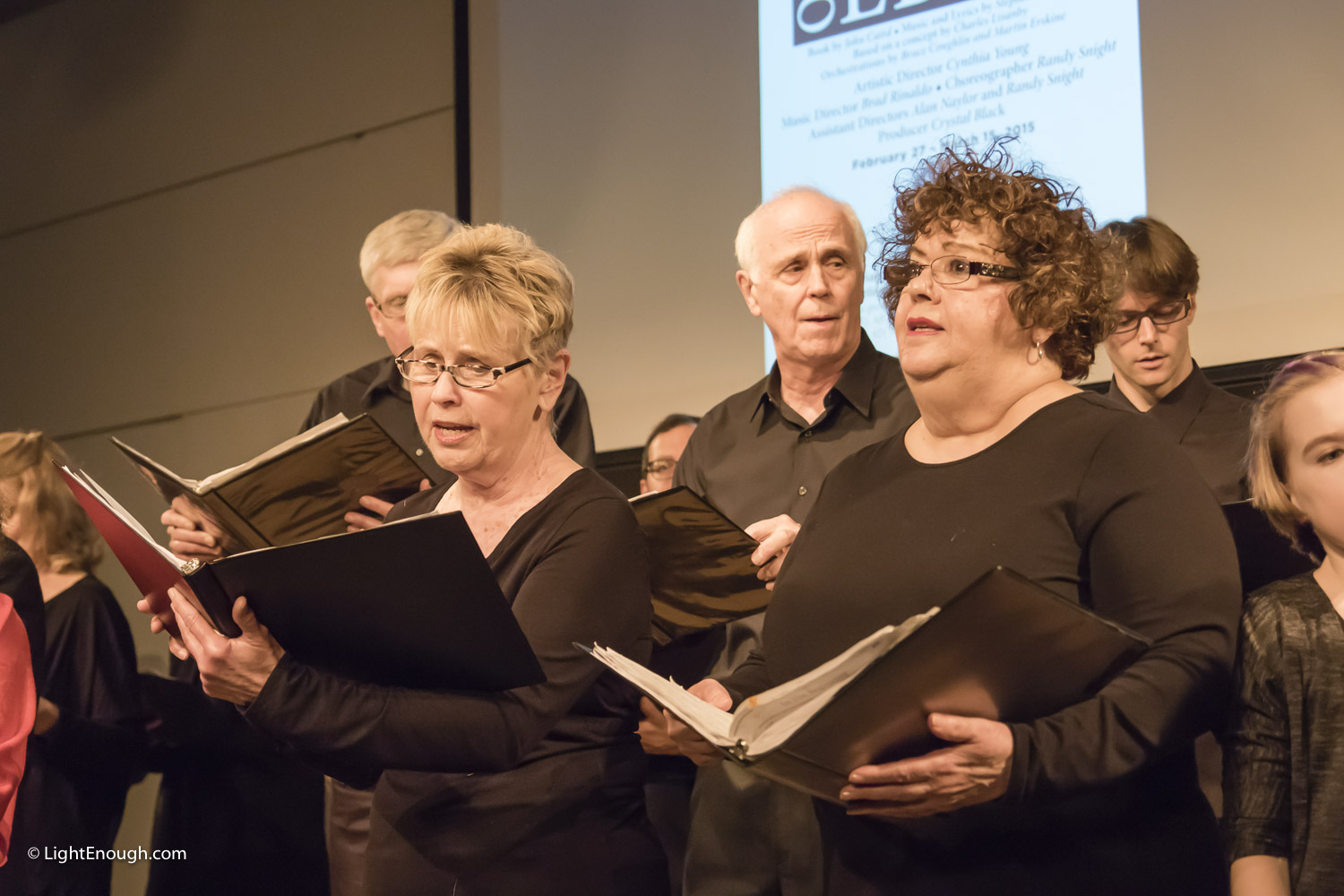  In the Beginning from Children of Eden (2015) with Lori Rottenberg and Full Ensemble at UUCA Chalice Theatre Cabaret 20 year review (2016)   Photo by John St Hilaire at www.lightenough.com 