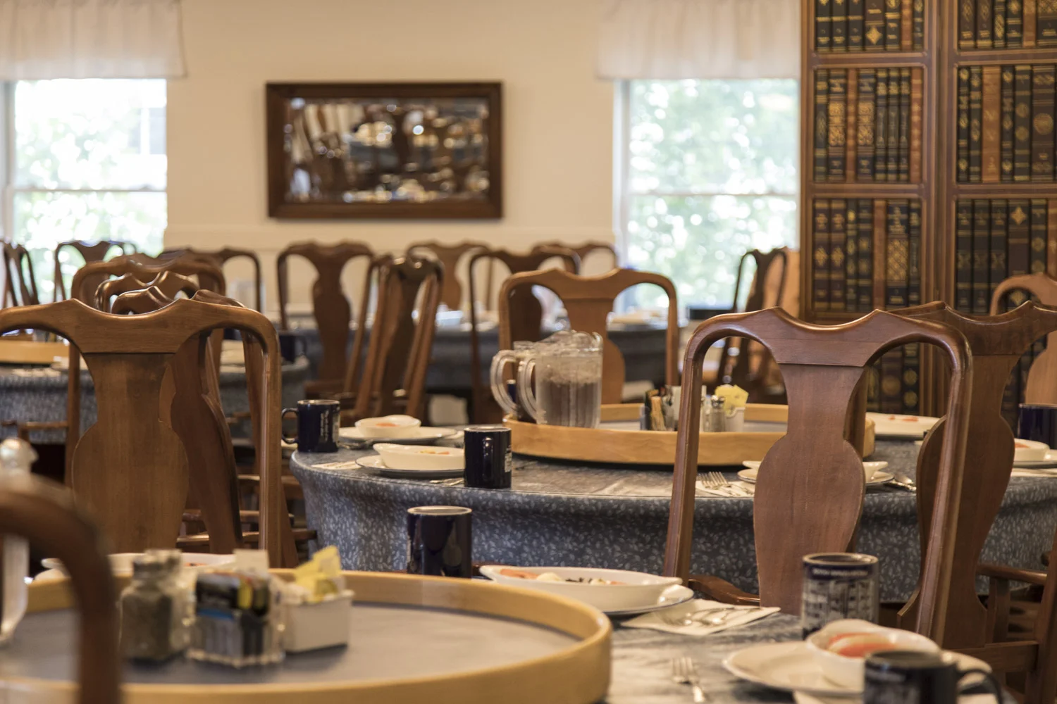 Interior of Presbyterian House, showing dining room. Merilee Harrington was the most wonderful Hostess and Site Manager.