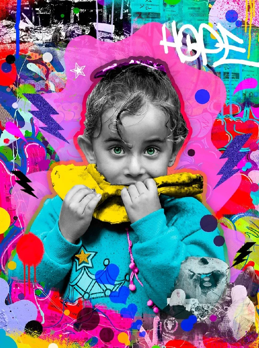 Silence should never mean hunger. Honored to collaborate with @WFPUSA for the #FillTheSilence campaign, bringing color, hope, and awareness to the voices we cannot ignore. Every child deserves a future full of nourishment and dreams. Learn more and j