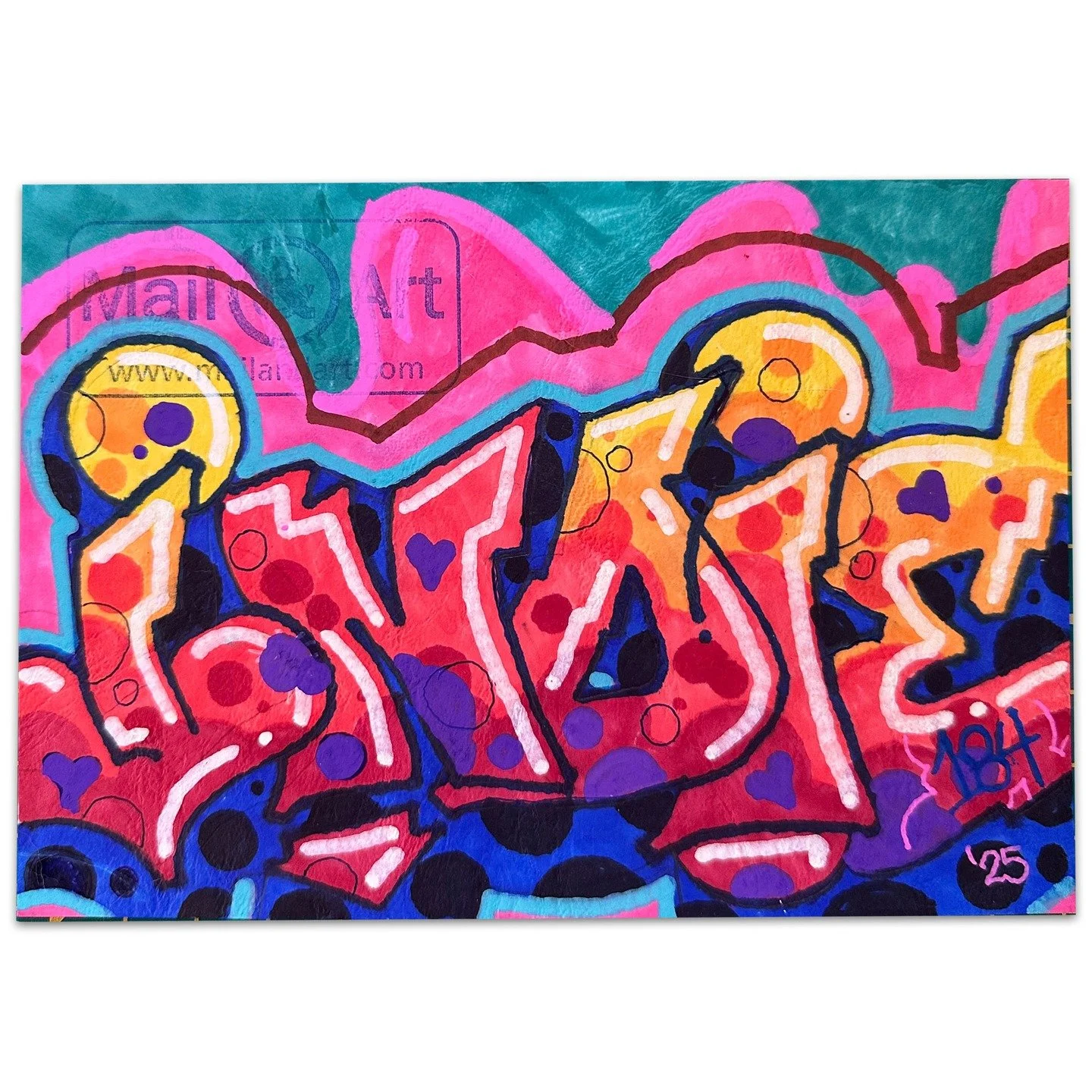 📮 Special delivery from the streets to your mailbox! I've joined the Street Art Postal Project @streetartpostal , where STREET ART meets MAIL ART 💥✉️ Each envelope is a one-of-a-kind masterpiece, hand-painted and sealed with a custom stamp 🔥 A col