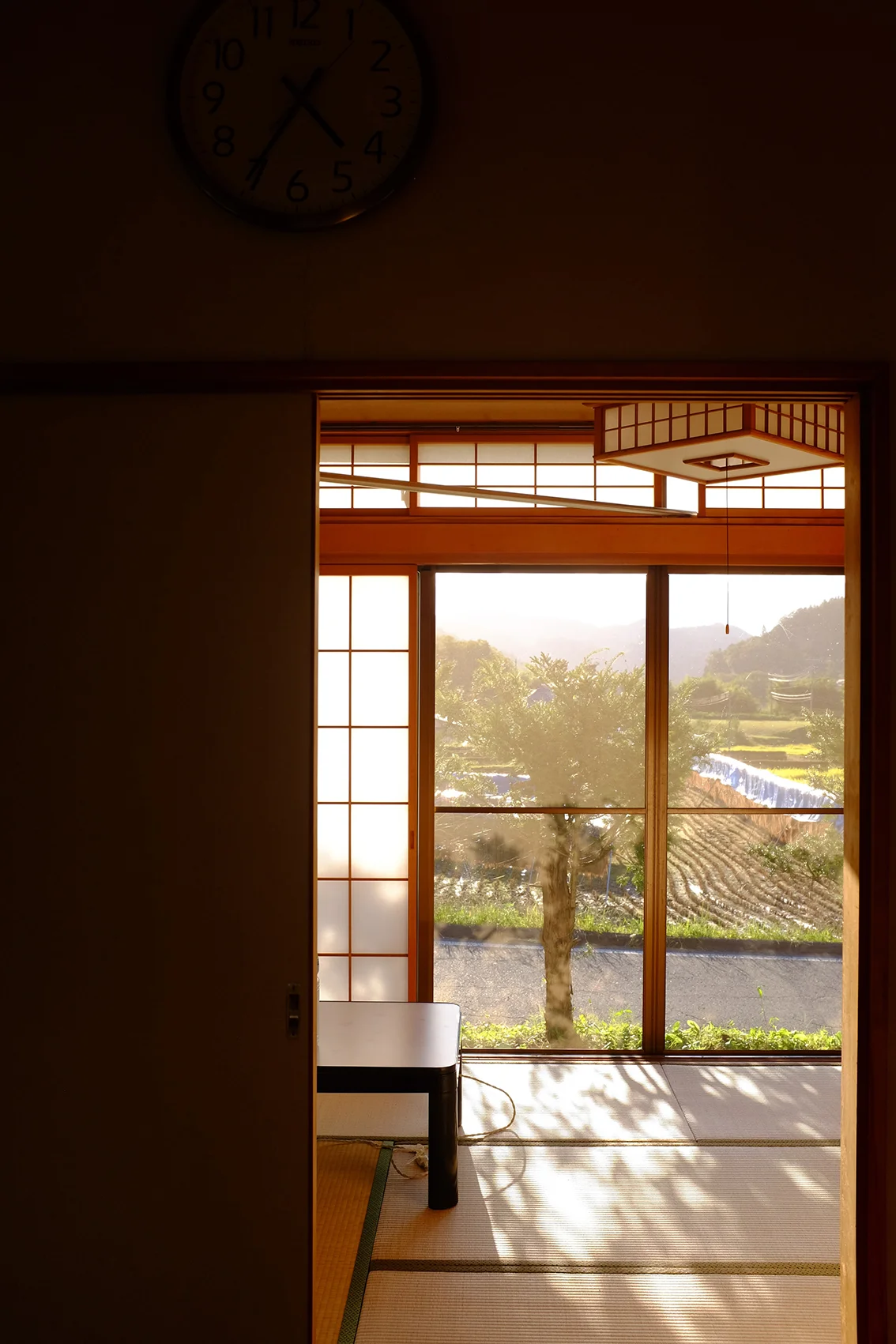 Sunset in Tatami room