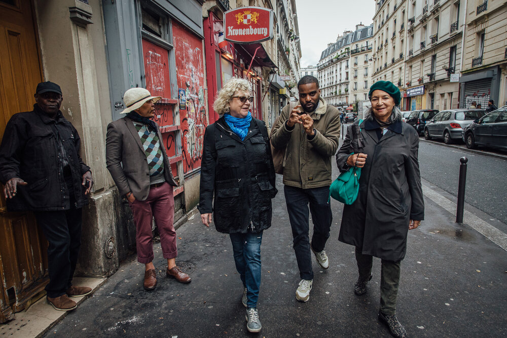  PARIS, FRANCE – MAY 9: A Le Paris Noir tour walking through the streets on May 9, 2019 in Paris, France.(Photo by Cyril Marcilhacy/item For The Washington Post) 