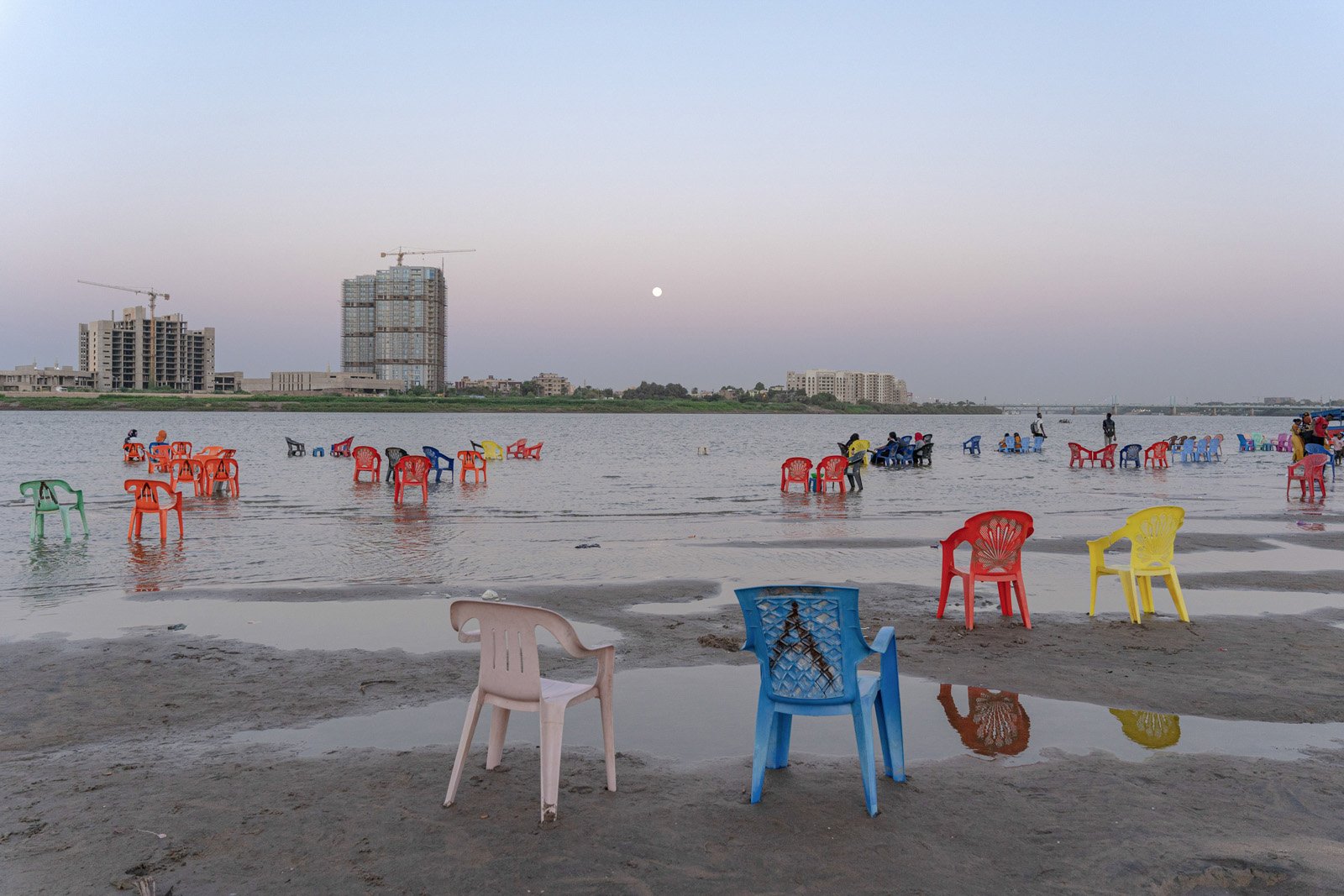  Ile de Tuti à la confluence du Nil bleu et du Nil blanc. Khartoum, 16 août 2021. 
