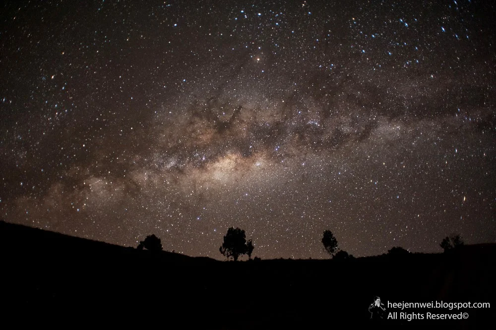 Milkyway over Mountain Rinjani, Lombok, Indonesia