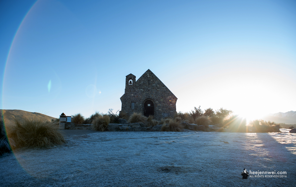The Church of Good Shepherd. Sunrise. 