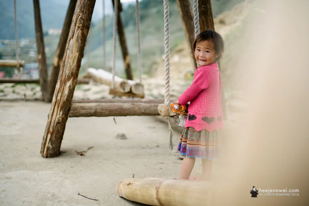 Little girl from H'mong hill tribe.