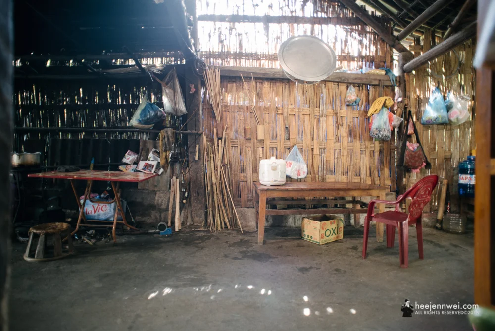 Inside the Kitchen of Giay hill tribe's homestay.