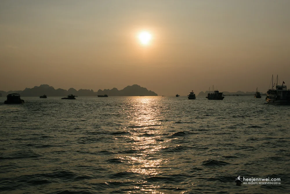 We left Halong Bay at the nick of setting sun, continuing the gruelling 4 hours bus journey back to Hanoi town.
