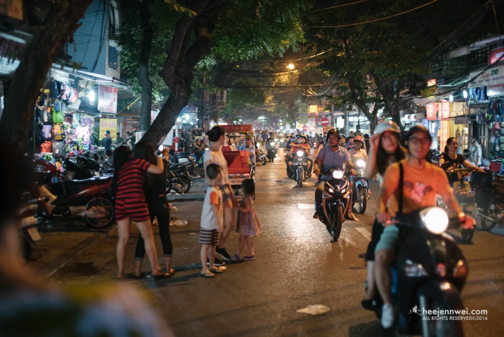 Exploring the night of Hanoi Old Quarter.