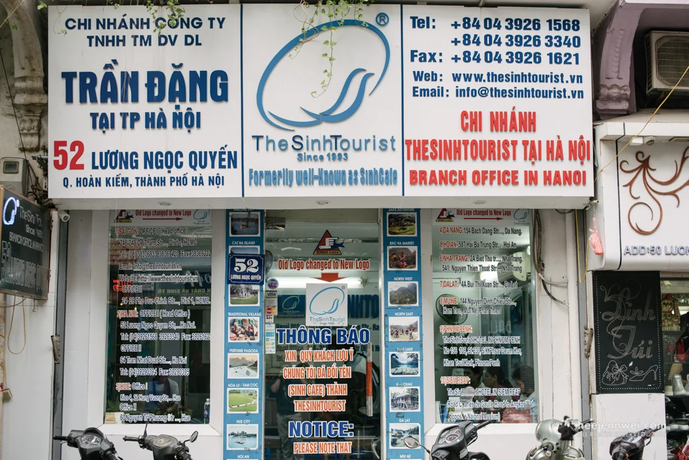 Now here's the genuine "The SinhTourist" of Hanoi, no workers lobbying outside their shop and professionally manage your inquiries with reasonable fare.