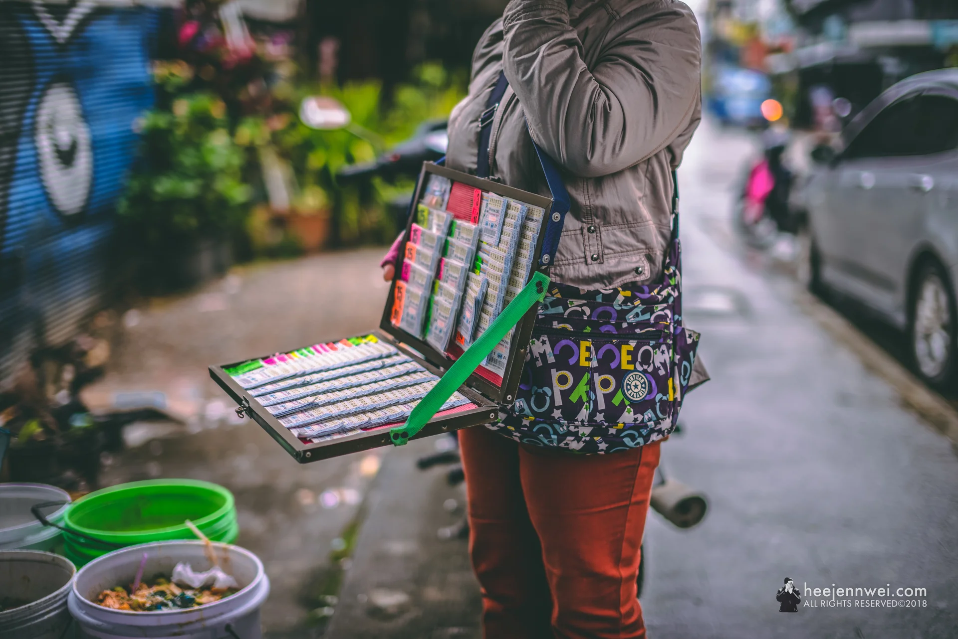 State Lottery seller at Chiang Rai.