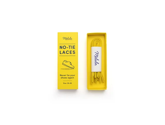 Yellow No-Tie Laces 