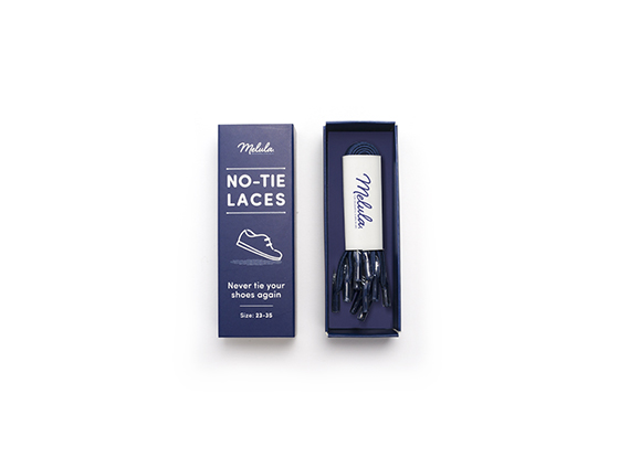 Dark Blue No-Tie Laces