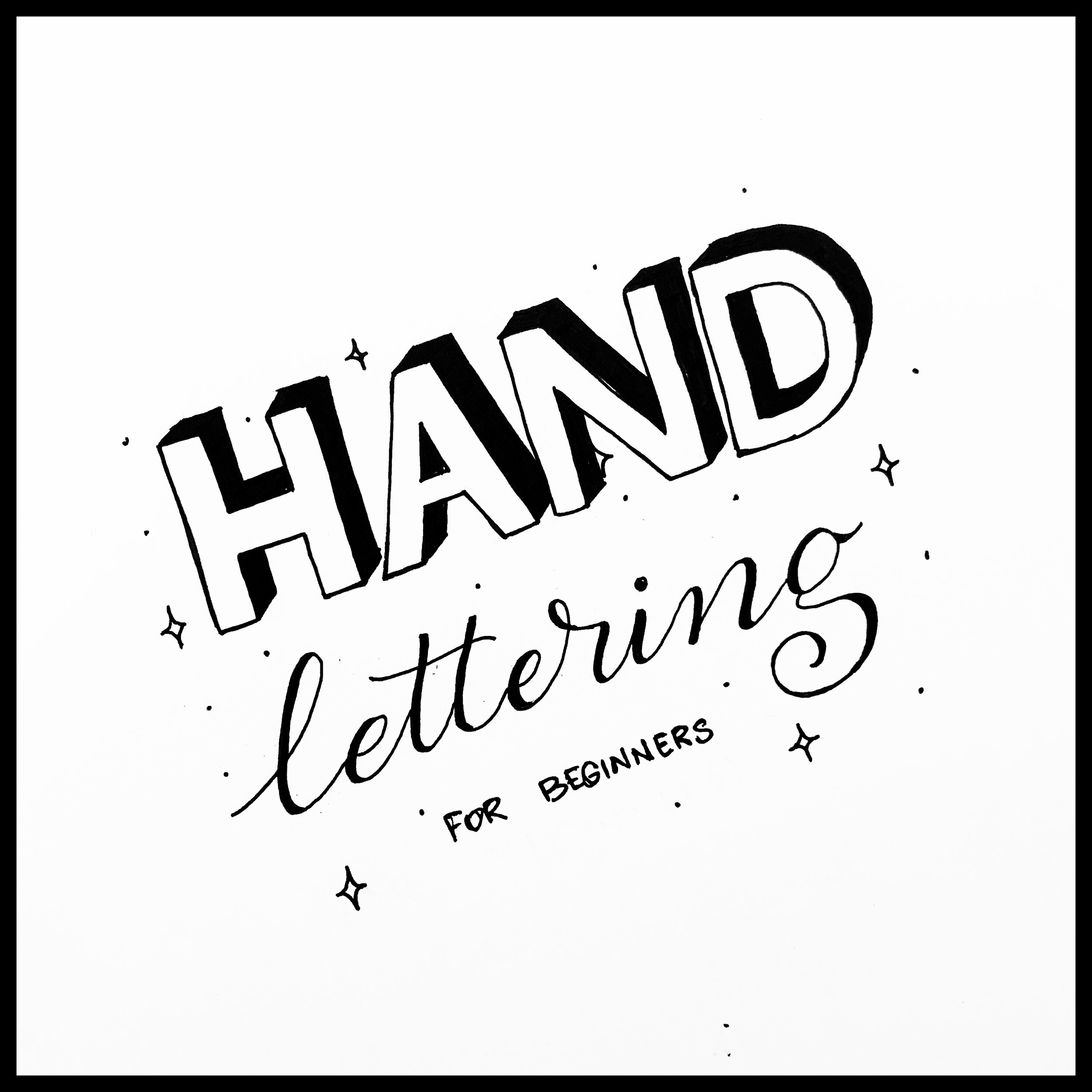 Hand-Lettering for Beginners (Online) - July