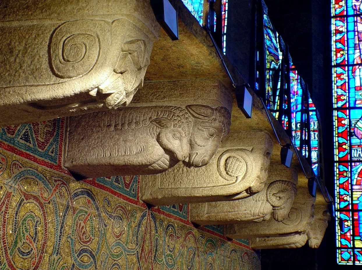 Corbels and Mosaics in Glencairn's Great Hall