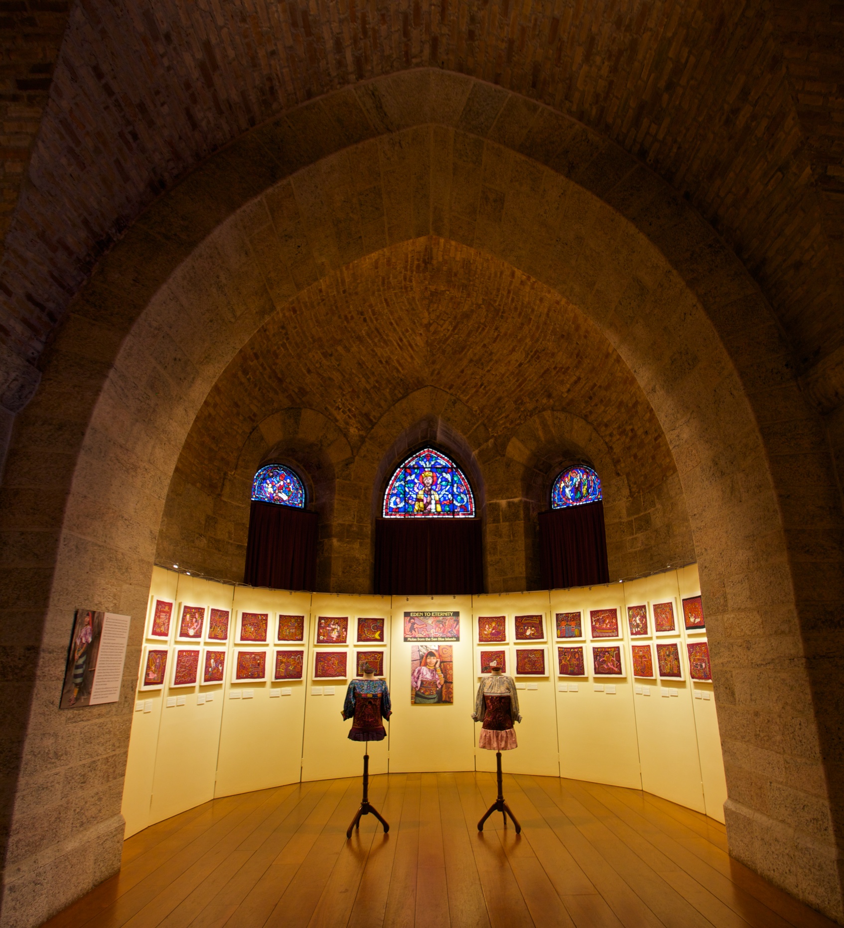 View of the exhibition Eden to Eternity: Molas from the San Blas Islands .