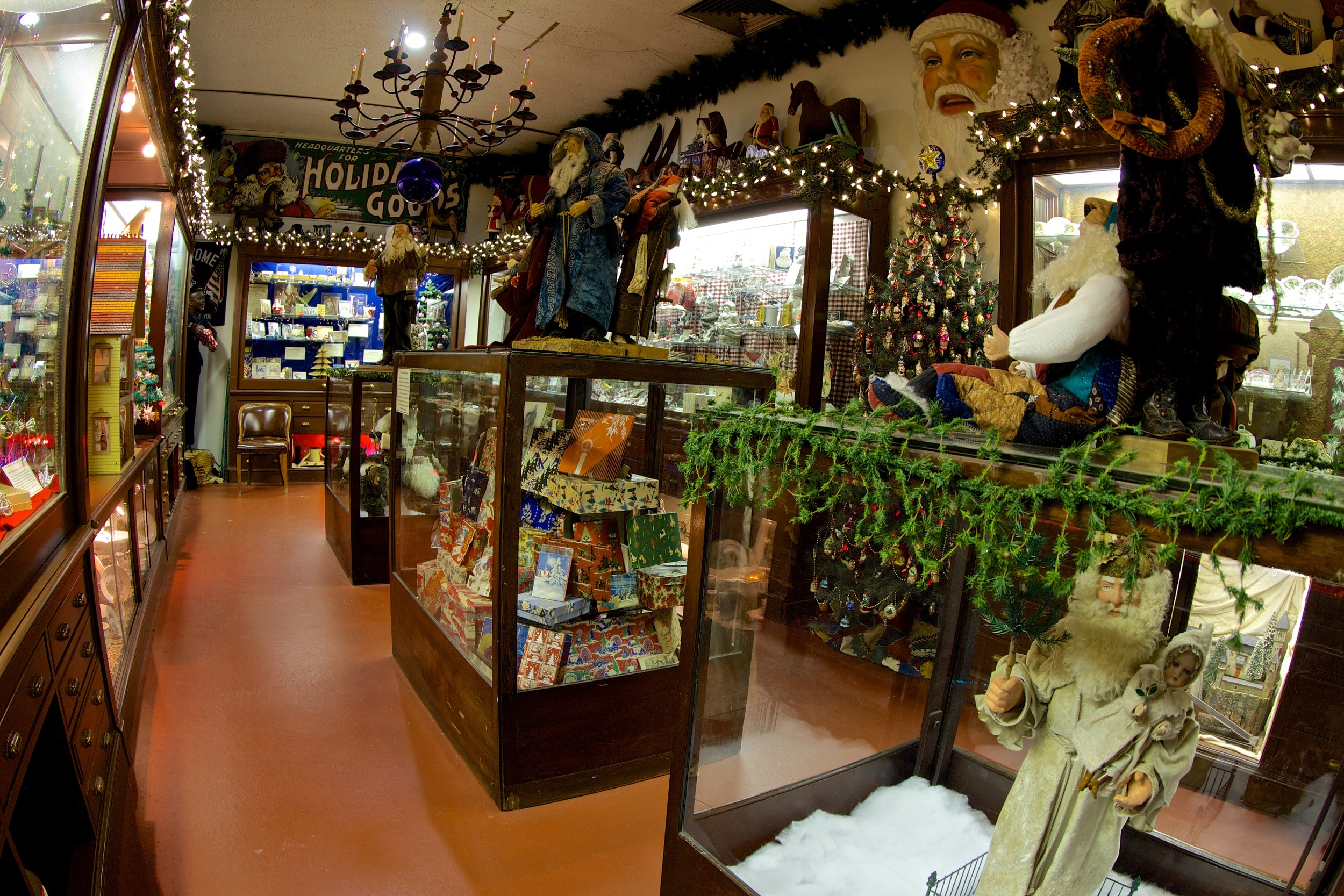 Figure 5: The Antique Emporium is a changing exhibition of Christmases past, in a setting resembling a store from the 1890s.