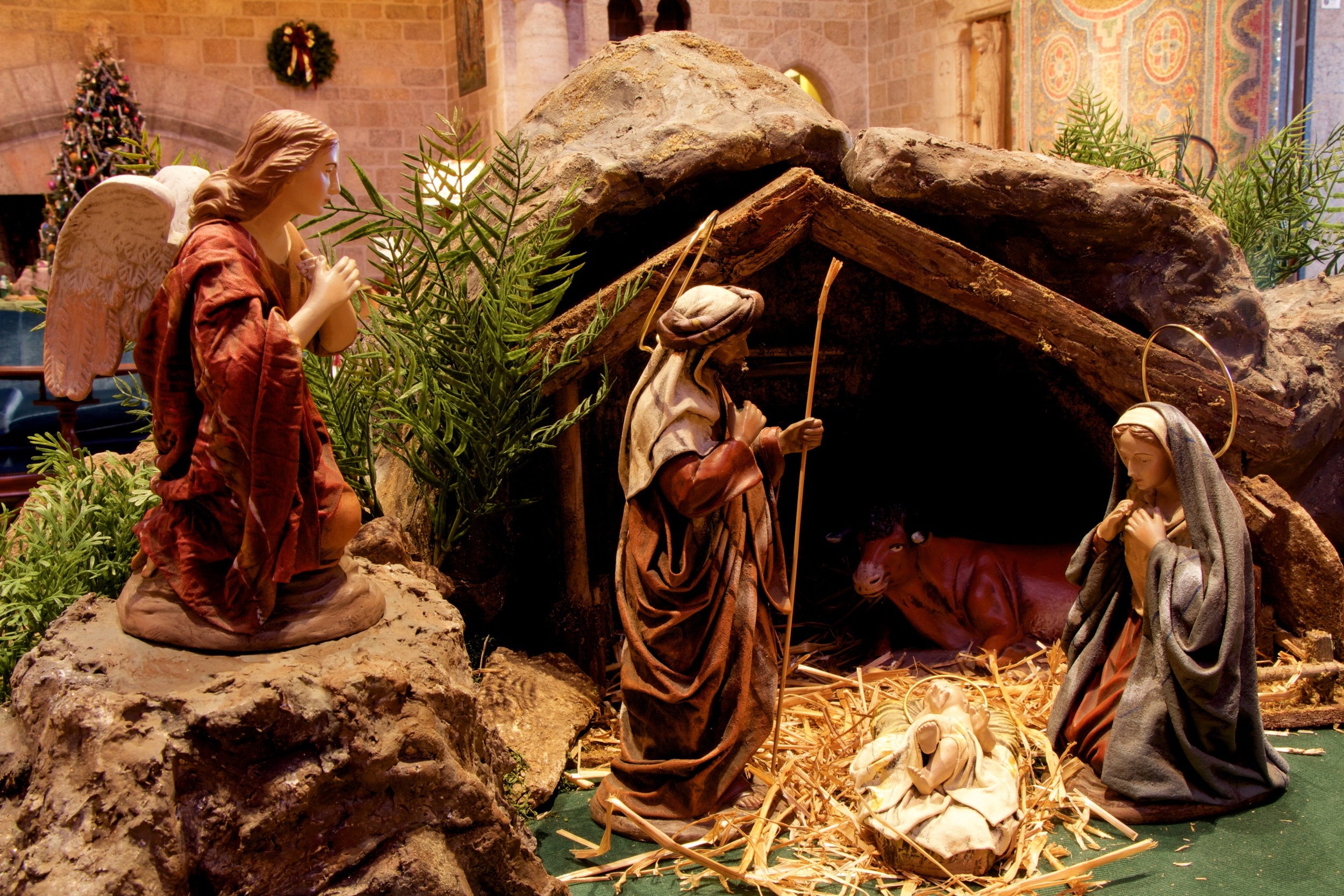 Figure 4: In the 1930s in Spain, Jose Puig began a company that has become famous for its Nativity figures. Belenes Puig S.L. is the official company name ( belenes is the Spanish word for Bethlehem, and is usually translated as Nativity). The company is still family owned, and the third generation is now involved in the operation of the business. The family oversees all decisions involving the design and painting of the figures. The figures are handcrafted from clay molds, painted, and then dressed with fabrics that are stiffened. The Puig Nativity figures have been influenced by an elaborate Nativity created by Francisco Salzillo in the 18th century.
