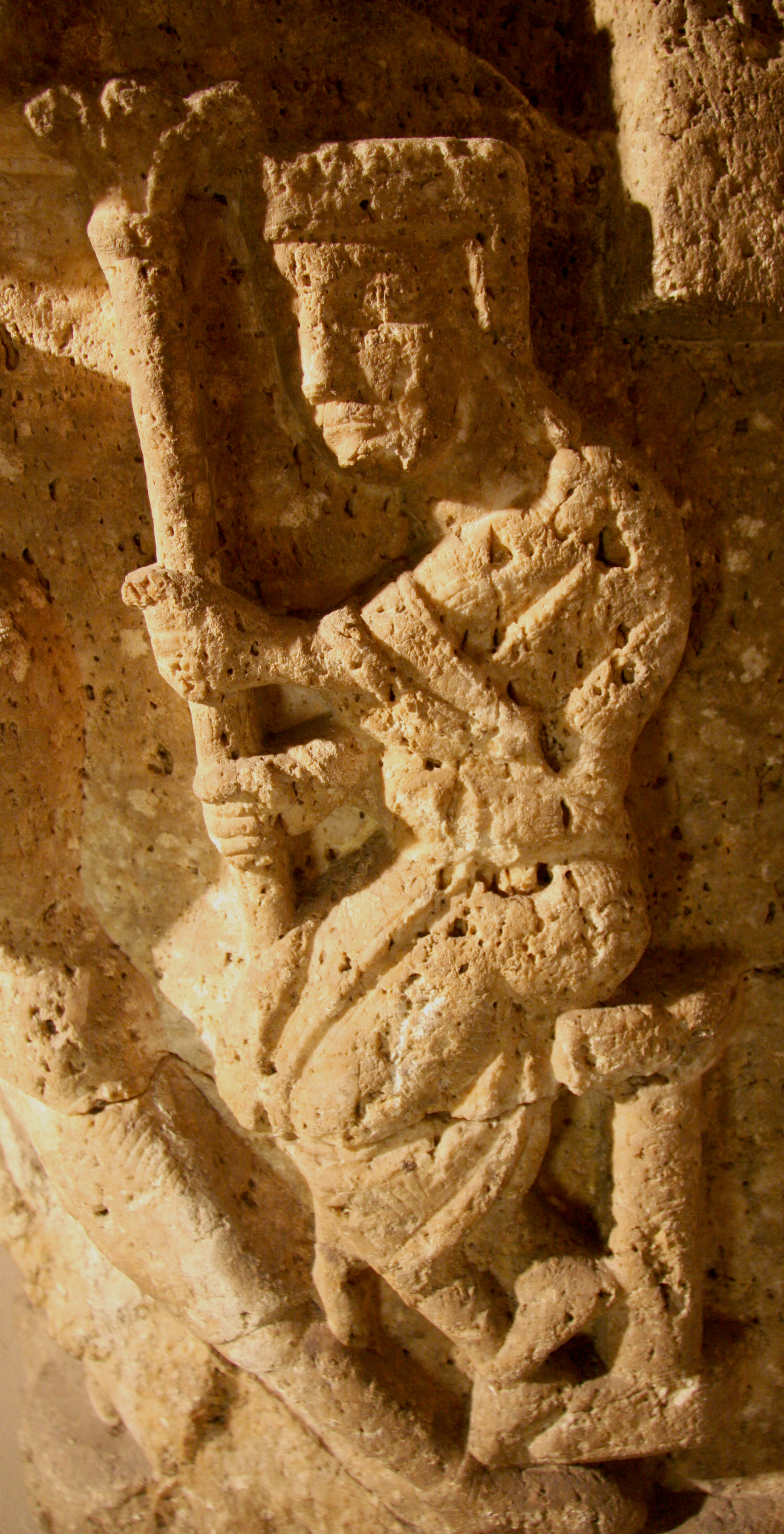 Figure 2: The Roman proconsul Aegeus, responsible for Andrew's crucifixion, witnesses the moment of his martyrdom.