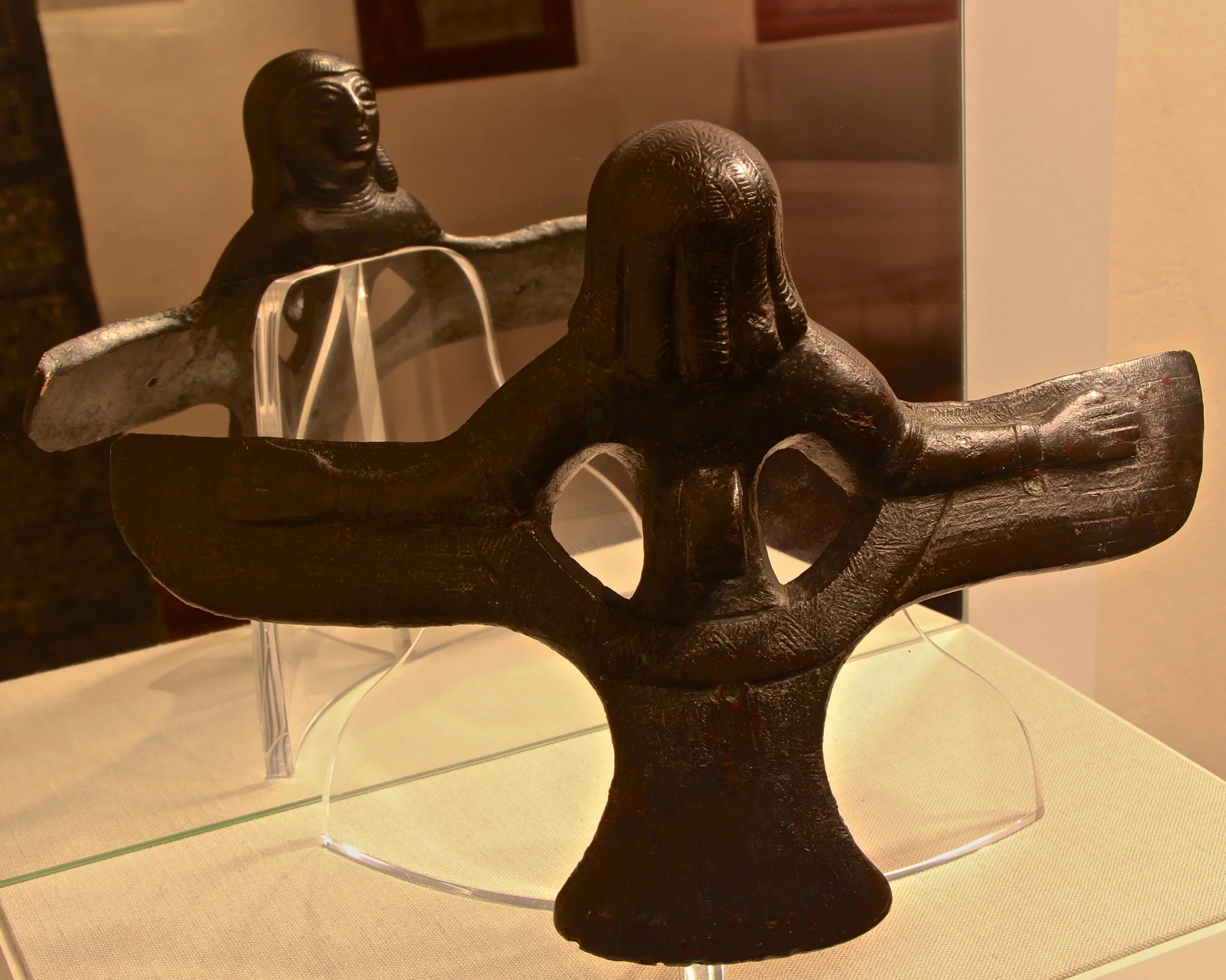 Syro-Hittite siren cauldron attachment from the 8th Century B.C.