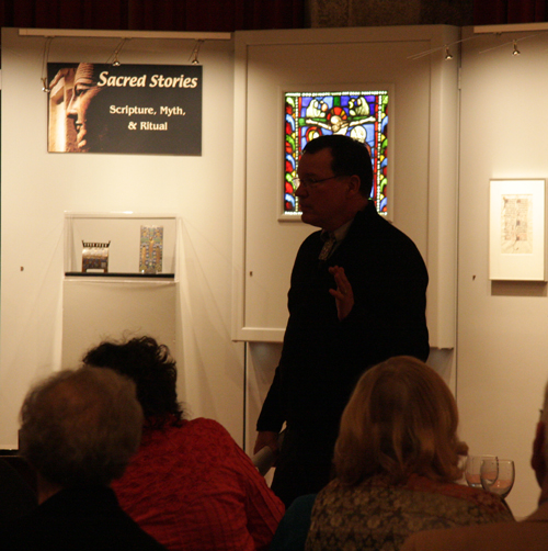 Dr. Michael Cothren Speaking at the Members Only Event for "Sacred Stories"