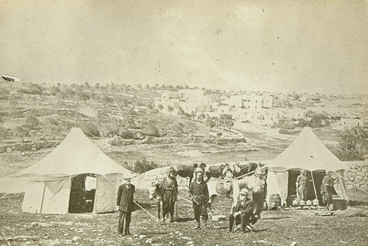 William Henry Benade and John Pitcairn near the Jaffa Gate, Jerusalem, 1878
