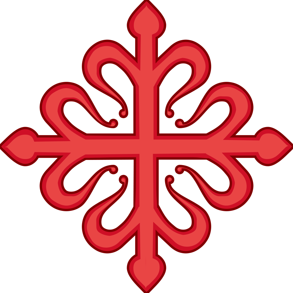 Figure 6: The emblem of the Order of Calatrava: a Greek cross with a fleur-de-lis at each point. Wikimedia Commons: http://ow.ly/zn3M302QylV