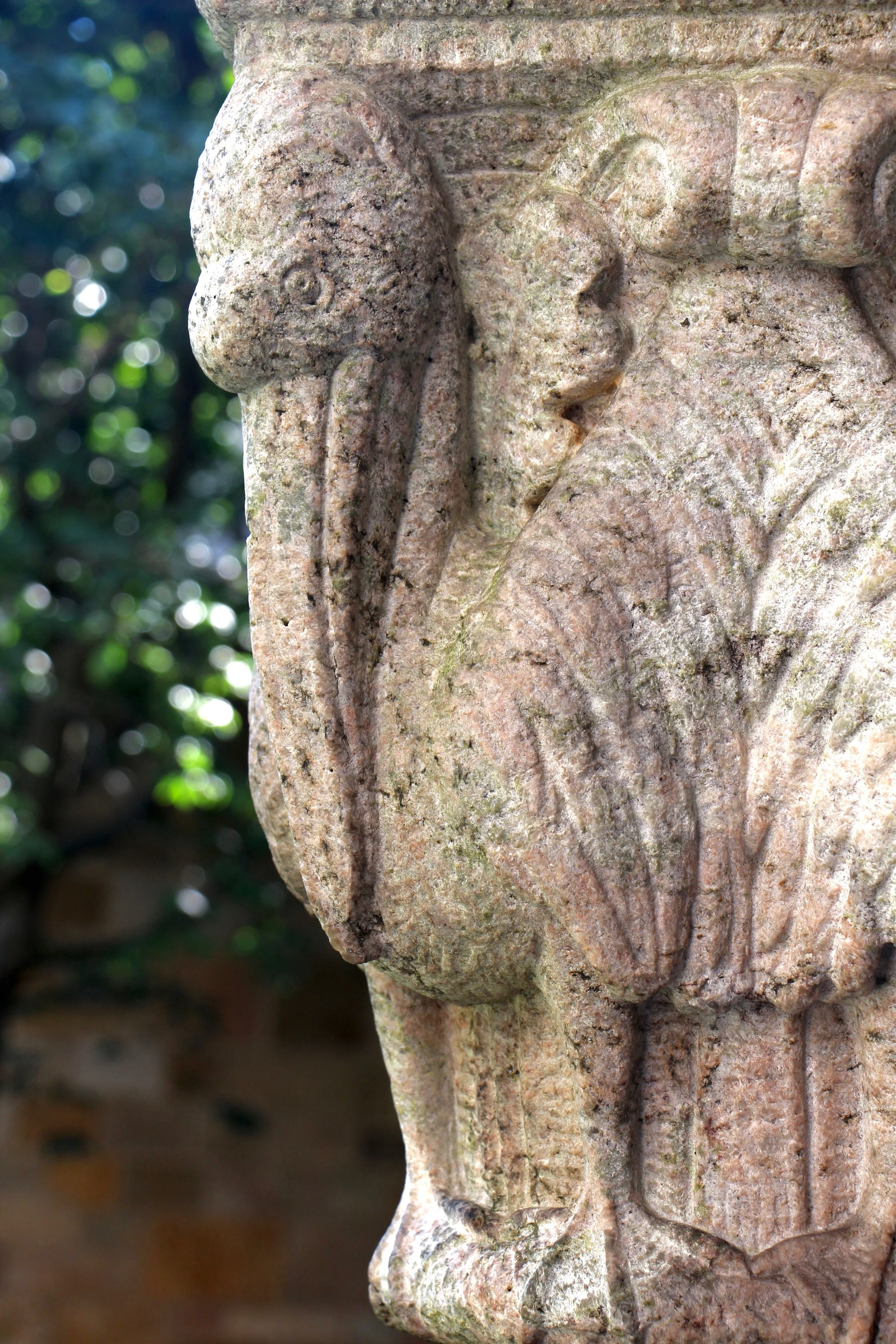 Figure 23: Cloister capital, north side: pelican.