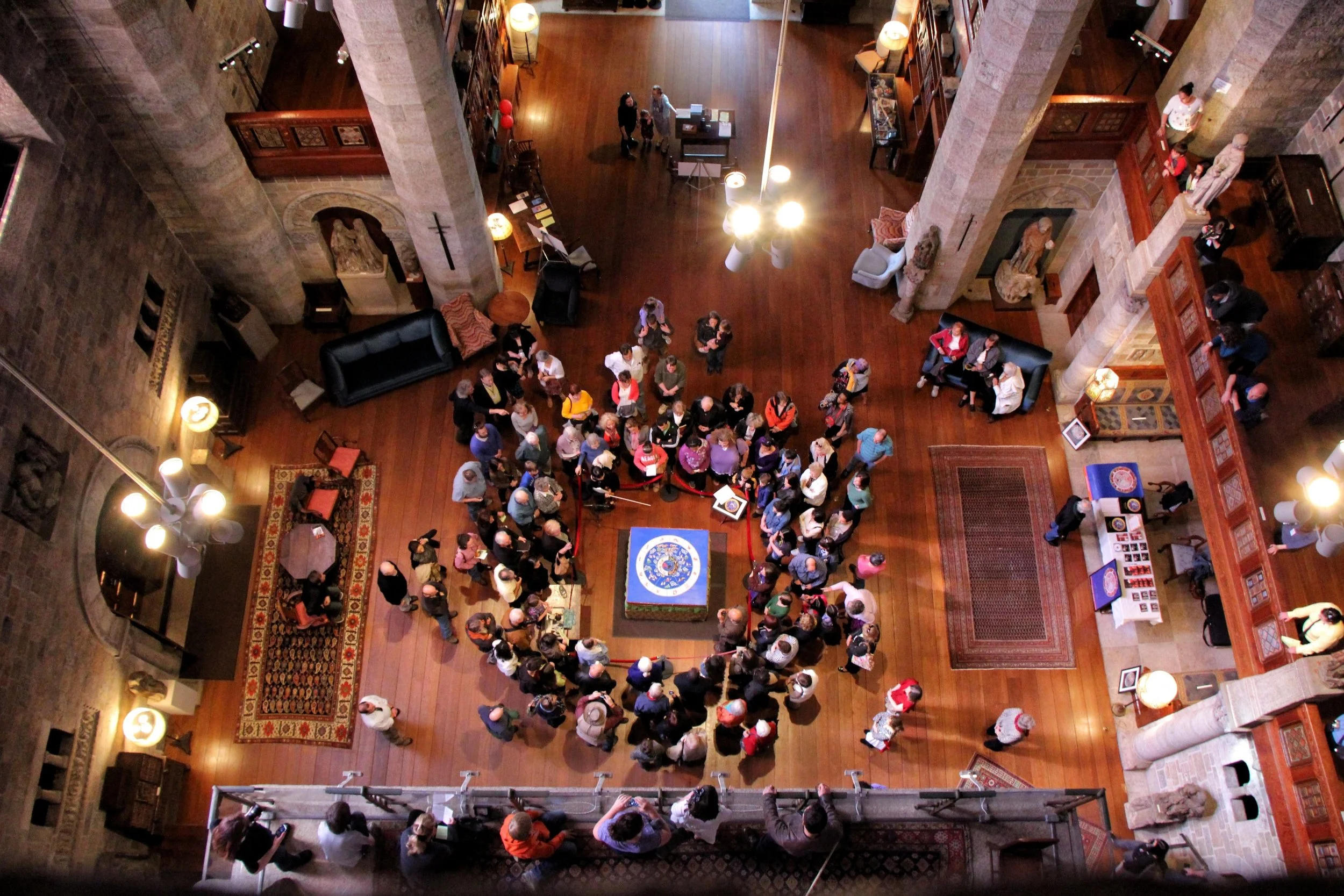 At the conclusion of the annual Sacred Arts Festival at Glencairn Museum, visitors are invited to participate in the ritual dismantling of a Tibetan sand mandala. Mandalas are an ancient art form of Tibetan Buddhism. Drawn in colored sand, they represent the world in its divine form, and serve as a map by which an ordinary human mind can be transformed into an enlightened mind.