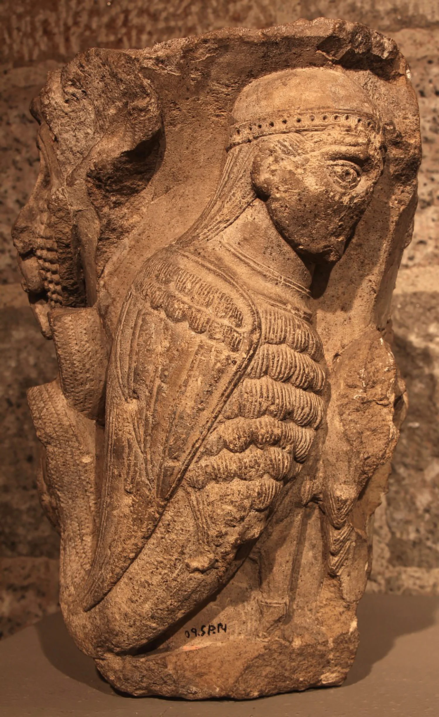 Figure 1: French capital with harpy or siren. (09.SP.14)