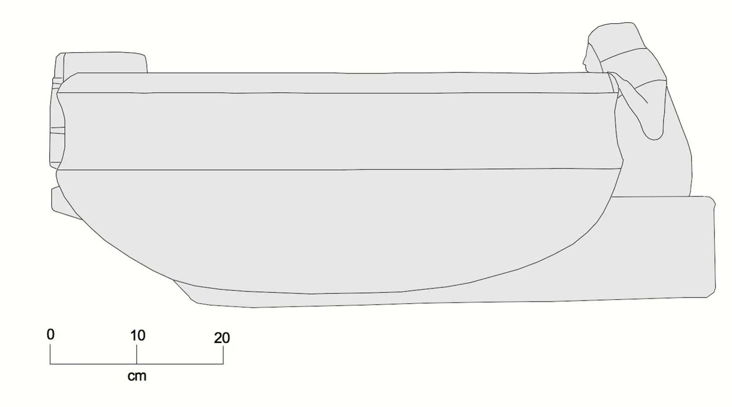 Figure 15: A profile drawing of the Glencairn basin.