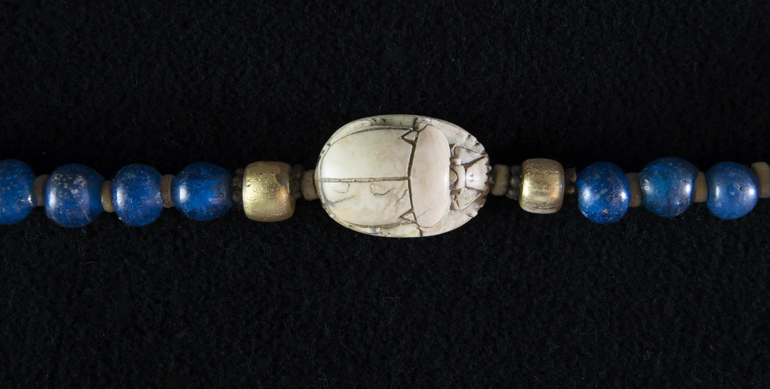 Figure 36: This realistically carved scarab amulet is made from stone (Glencairn 15.JW.569.