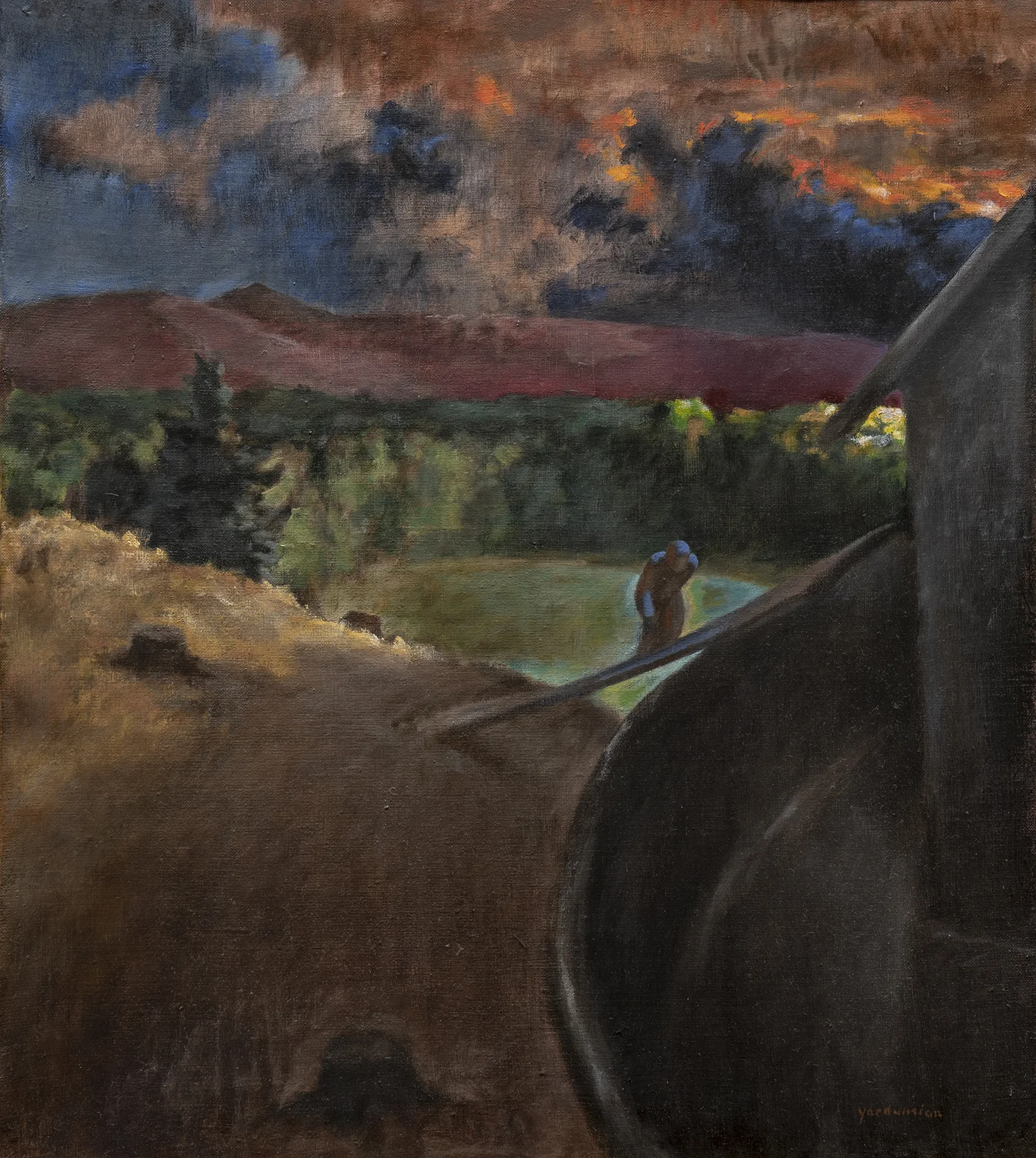 Figure 4: Noah Entering the Ark . Genesis 7:7 . Oil, 1981. On loan from Siri Yardumian Hurst.