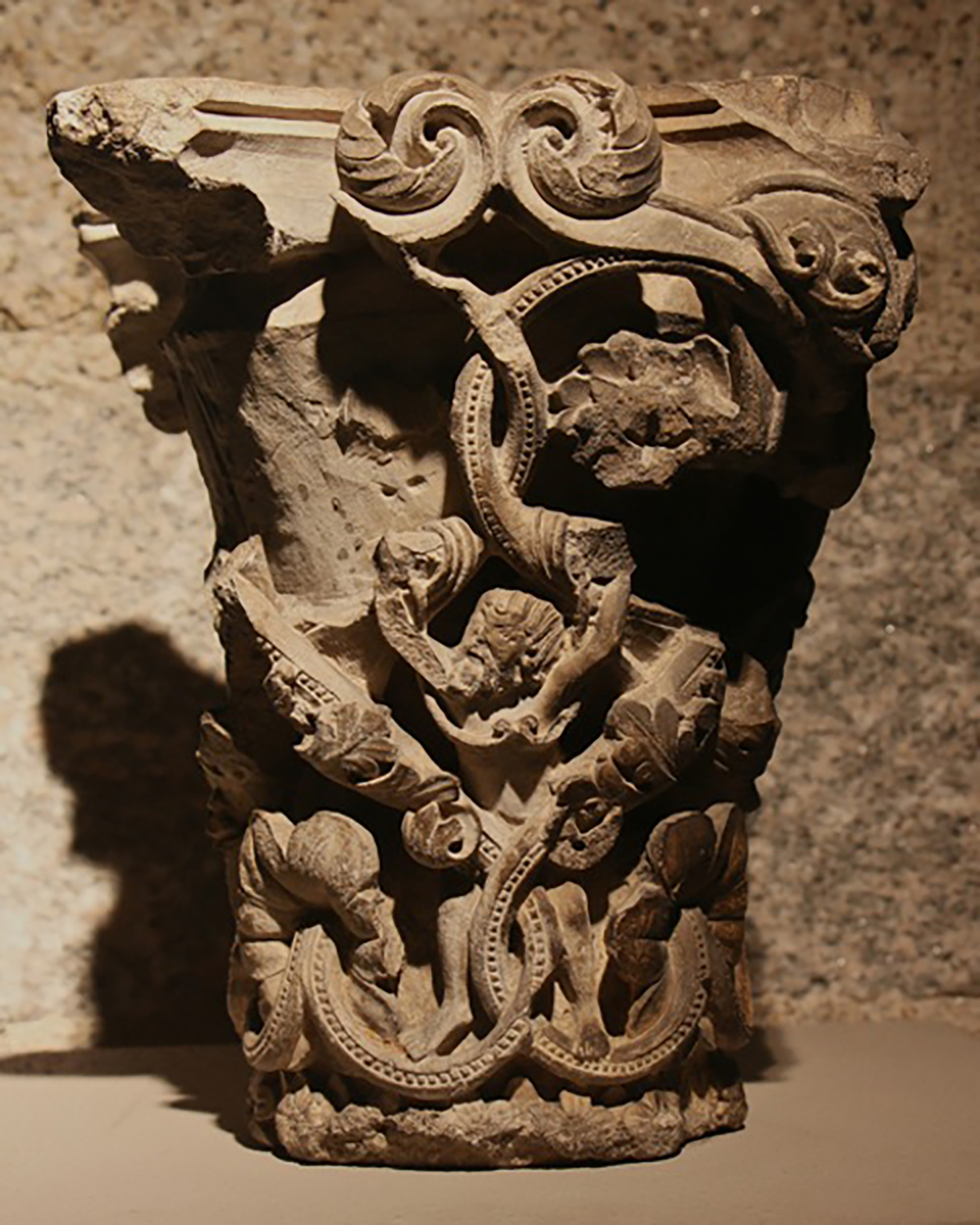 Figure 2: Glencairn’s capital takes the shape of a tall, narrow vase that widens at the lip.