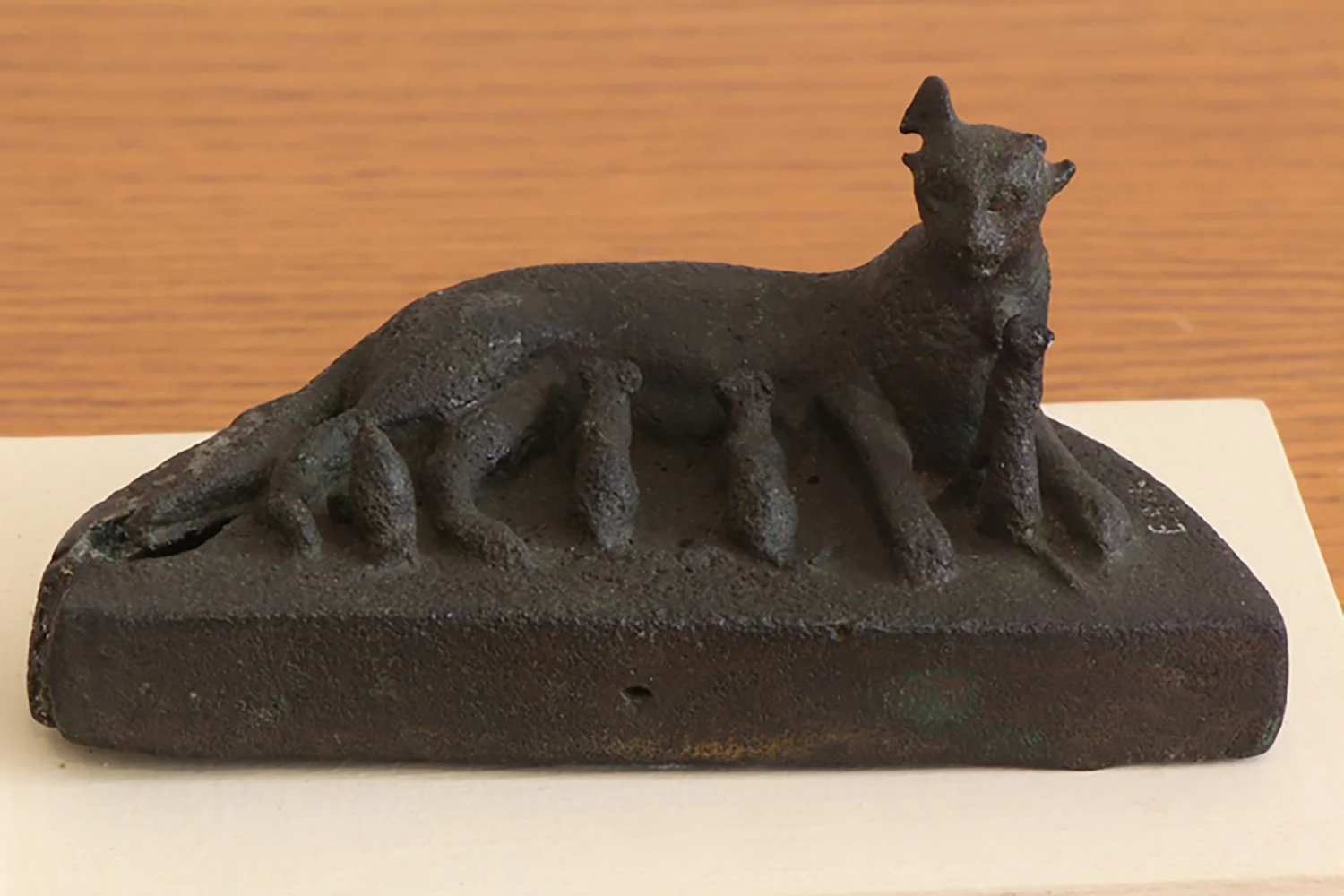 Figure 10: A bronze votive statuette of a nursing cat and her litter, Late Period (664-332 BCE). Glencairn Museum E971.