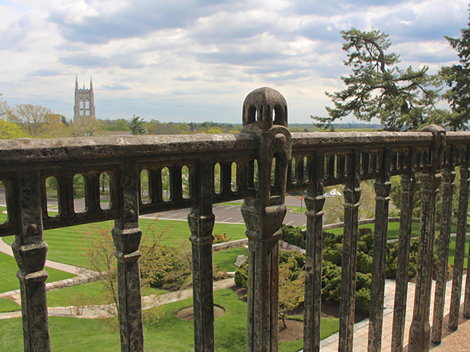 Figure 12: The Monel railing on Glencairn’s third-floor balcony.