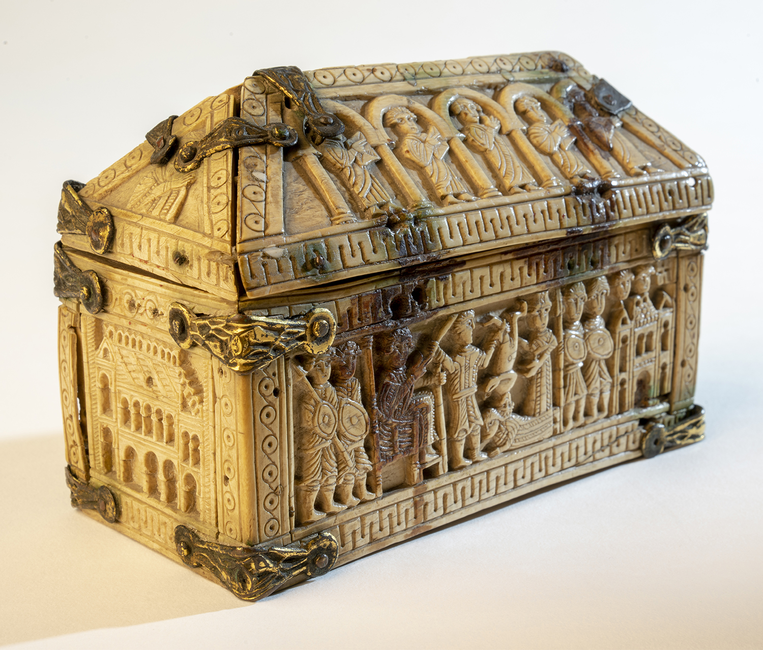 Figure 6: Box with Scenes from the Book of Kings, ivory, Spanish, early medieval (04.CR.49).