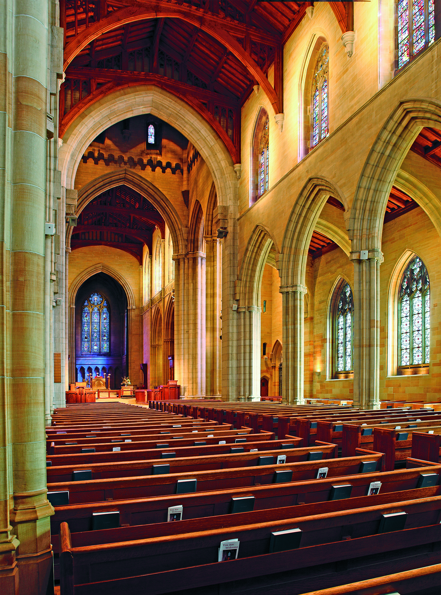 Interior of Bryn Athyn Cathedral. Photograph by C. Harrison Conroy.