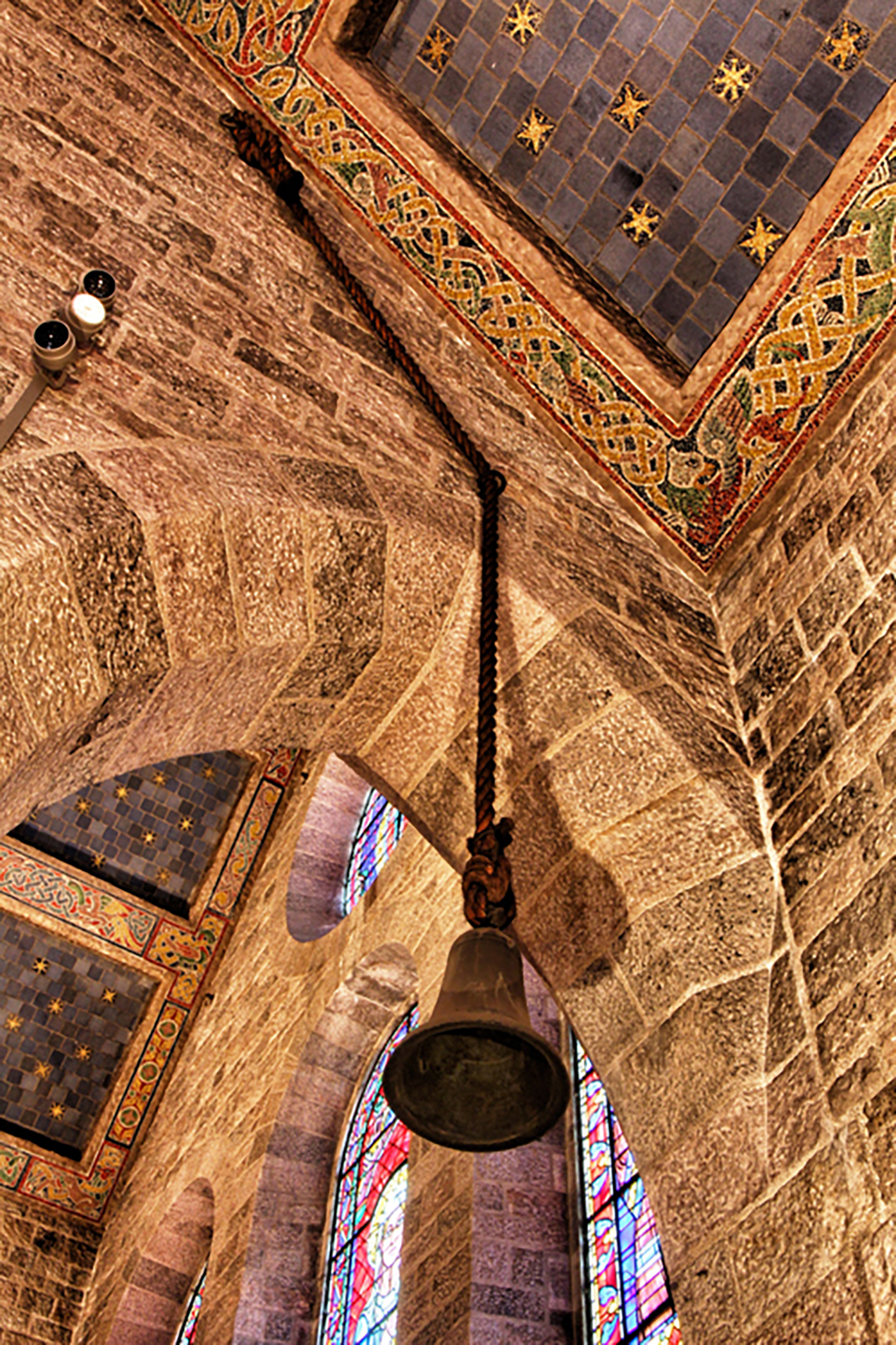 Figure 1: Thirteenth-Century Bronze Bell on West Side of Glencairn's Great Hall