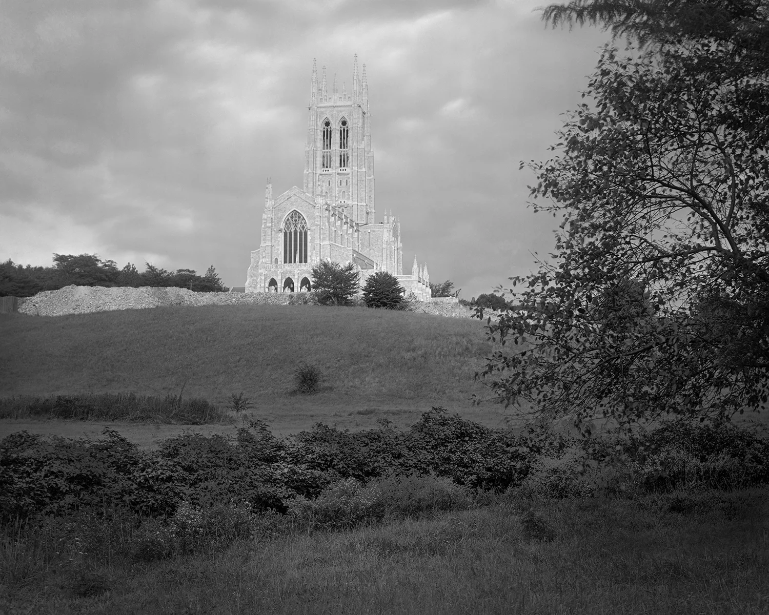 Figure 4: View of Bryn Athyn Cathedral from the valley (c. 1919).