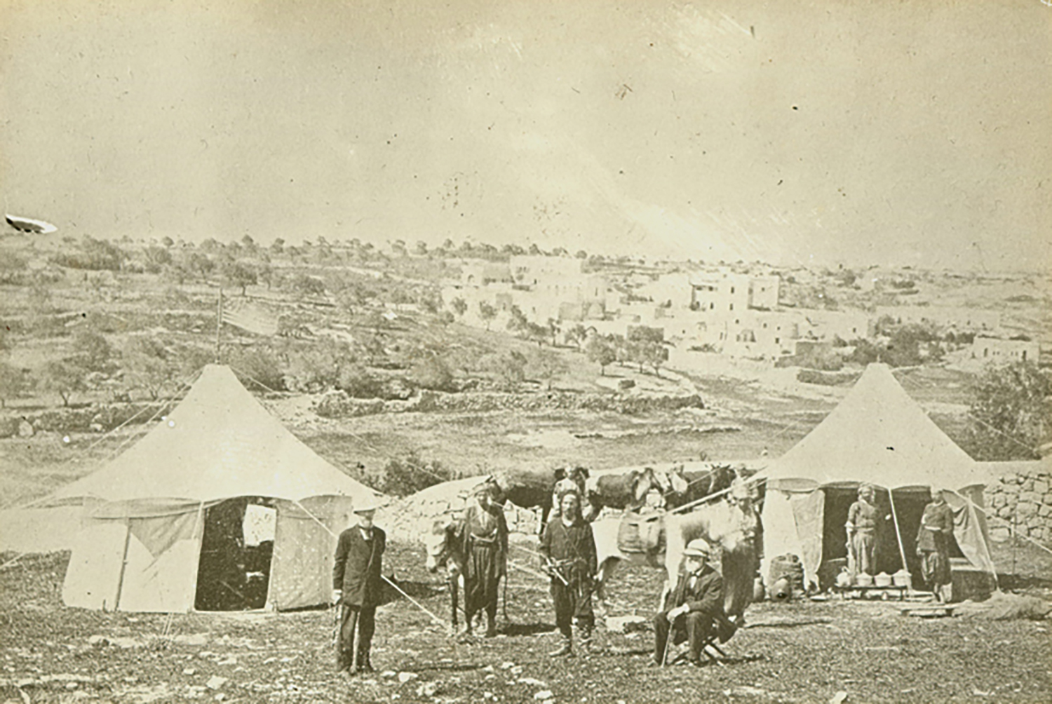Figure 1: William Henry Benade and John Pitcairn near the Jaffa Gate, Jerusalem, 1878.