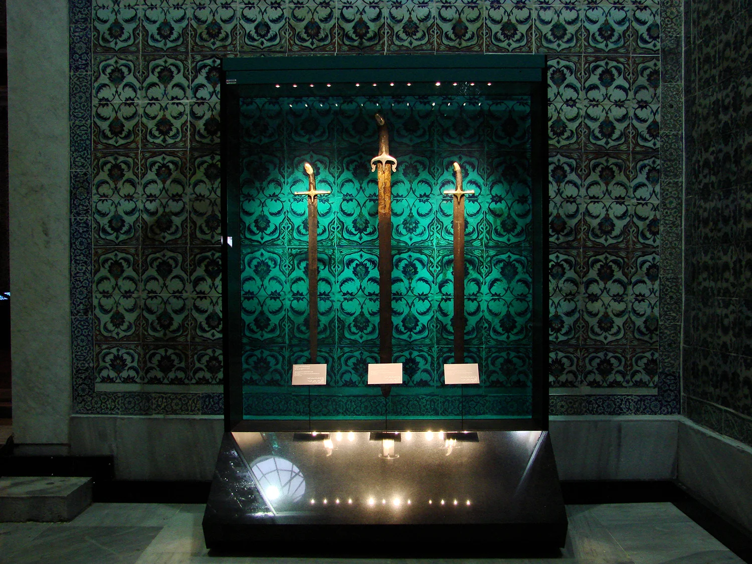 Figure 6: Relics of the Prophet Mohammed in the Topkapi Palace Museum, Istanbul.