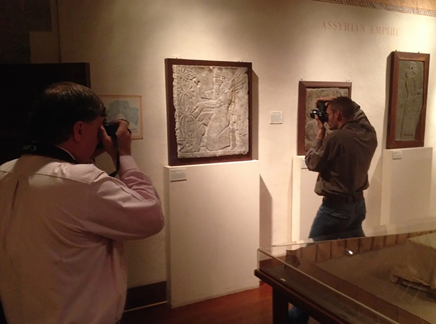 Figure 3: Photography in Glencairn's Ancient Near East Gallery.