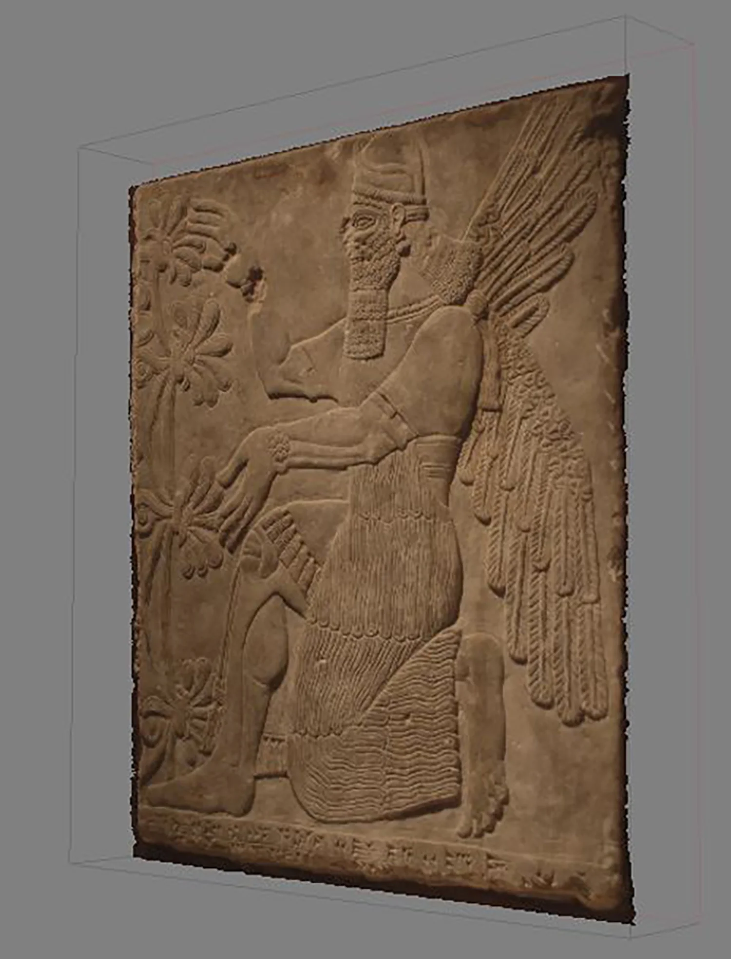 Figure 7: Virtual image of kneeling genie (09.SP.1549).