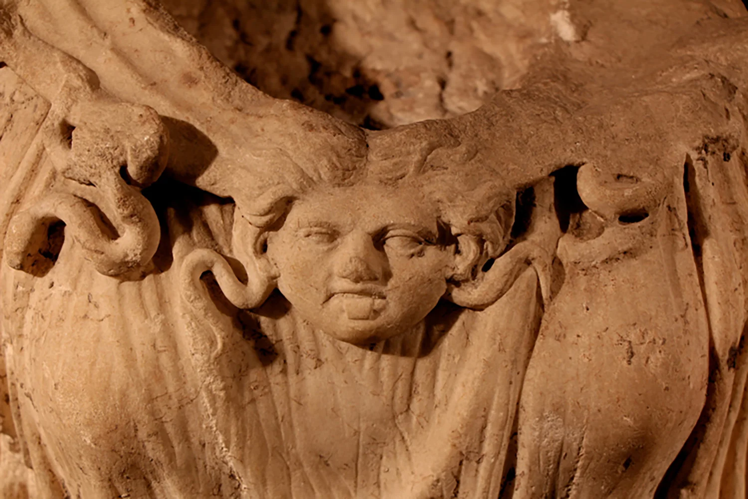 Figure 3: Clasp in Shape of Medusa's Head.