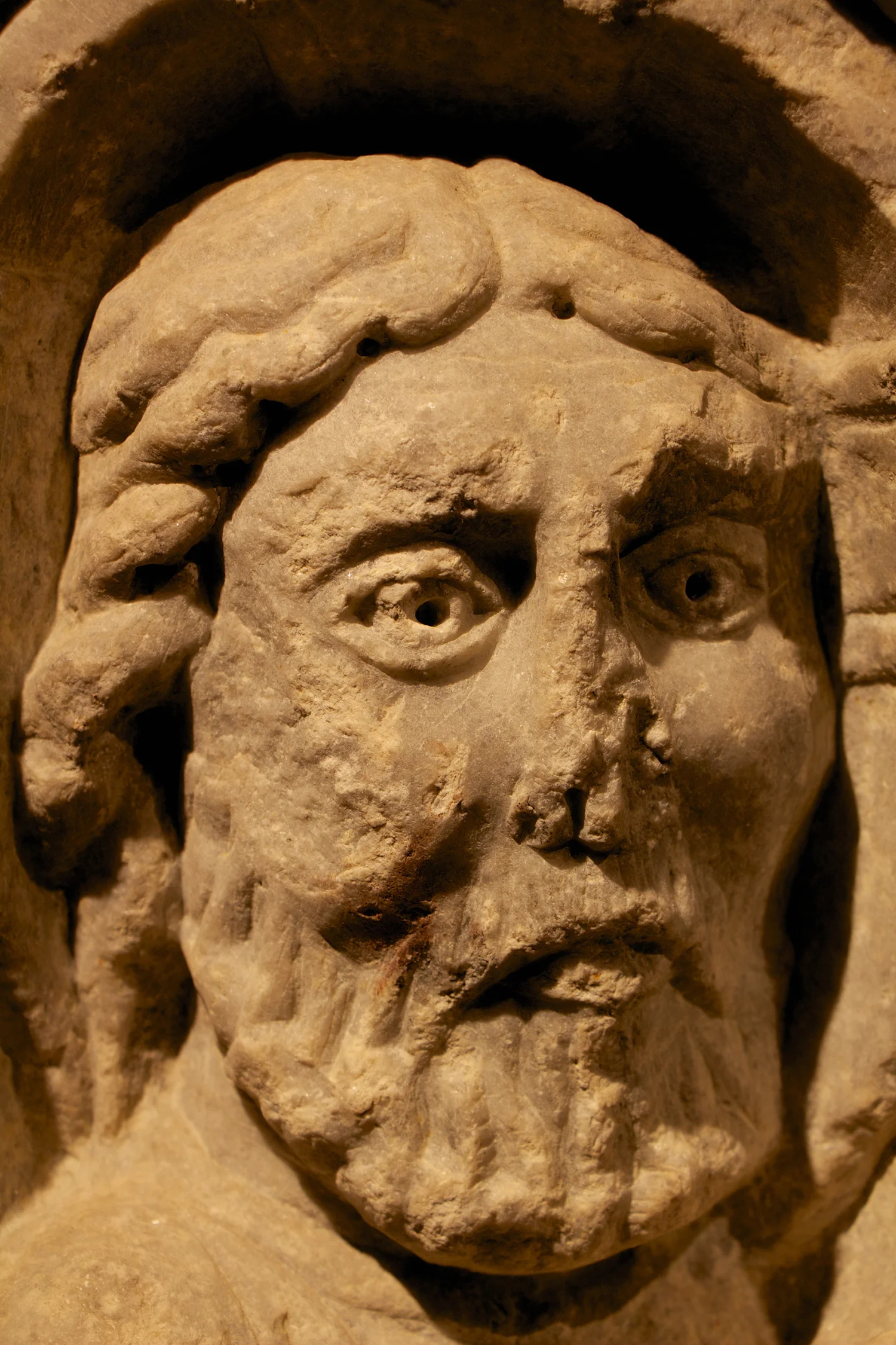 Figure 4: Detail of the face of Christ.