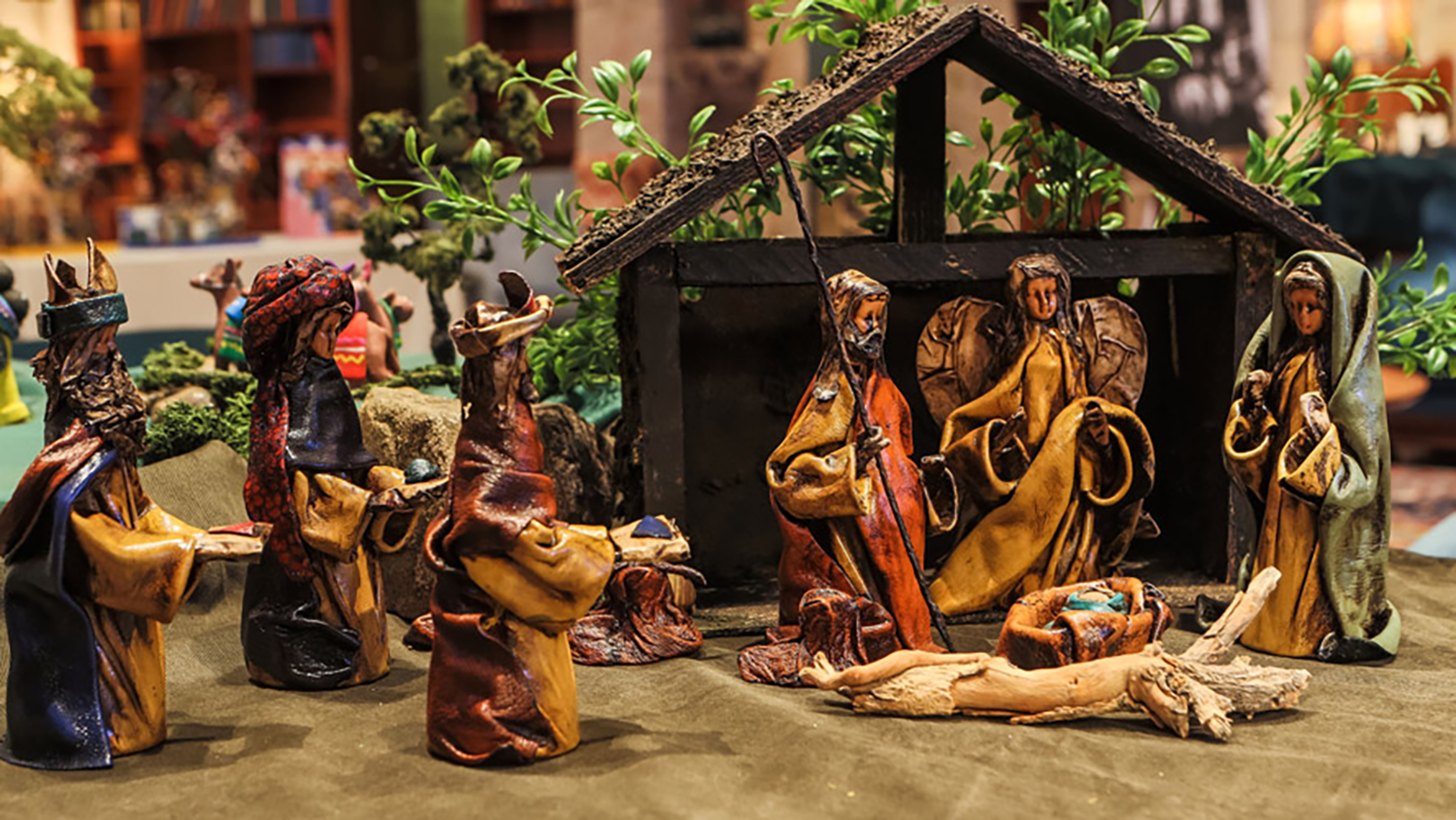 Figure 2: Mexican leather Nativity made by Armando Guzman.