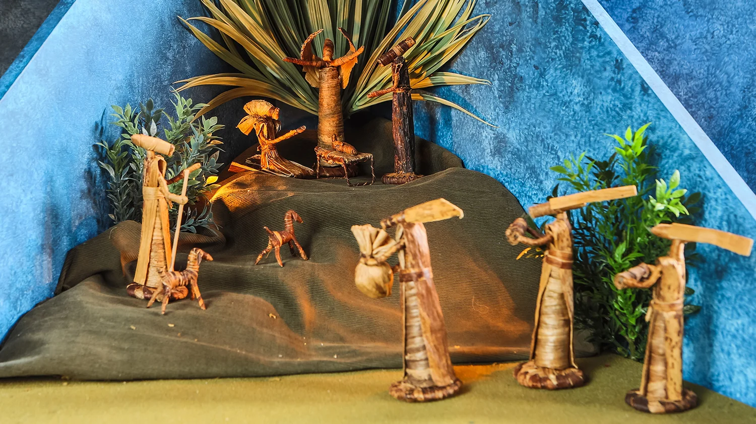 Figure 4: Nativity from Kenya made from banana leaf fibers.
